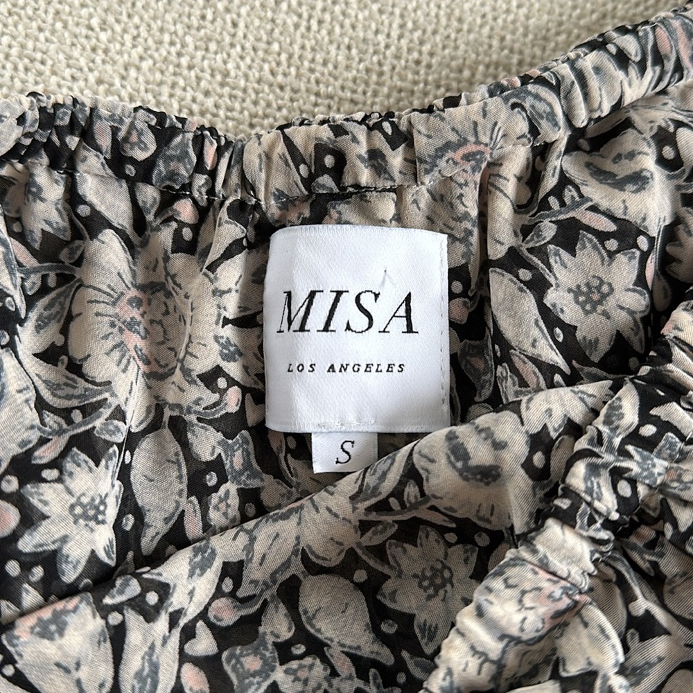 MISA one shoulder floral dress